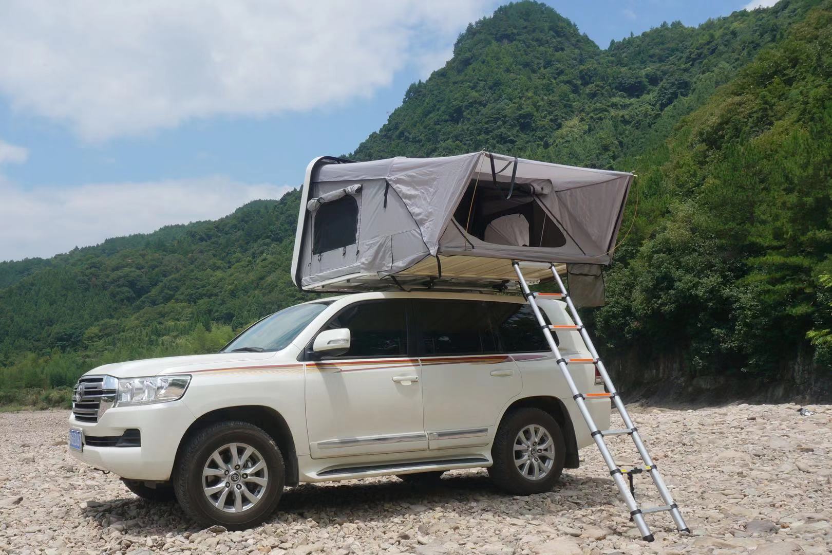 abs硬壳车顶斜撑帐篷 自驾游户外装备露营离地帐篷汽车车顶帐篷