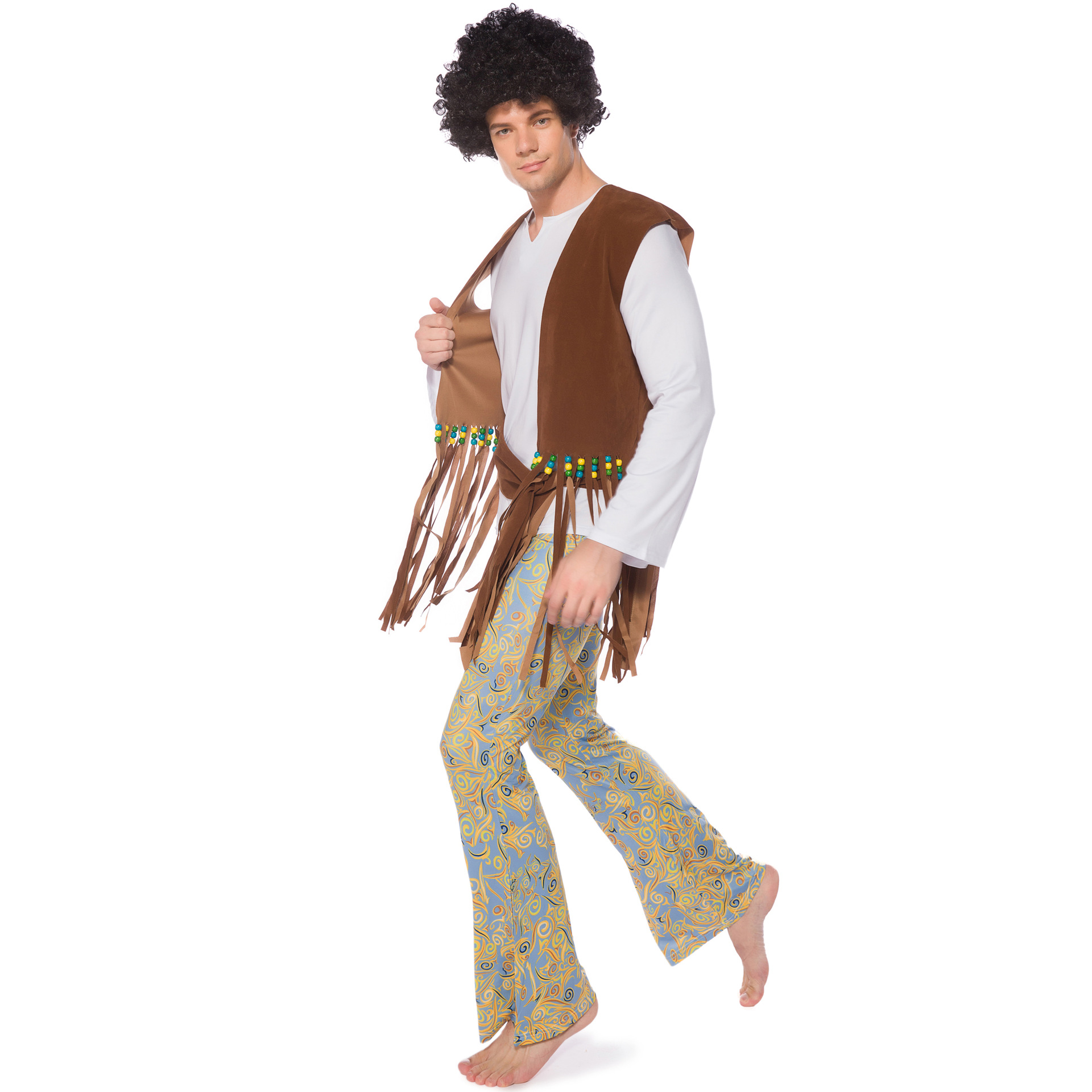 万圣节服装 男士印第安人舞台装