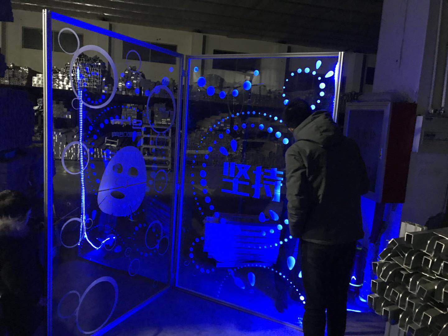 申竹pmma激光打点导光板 喷砂ps导光板 异形亚克力导光板生产加工