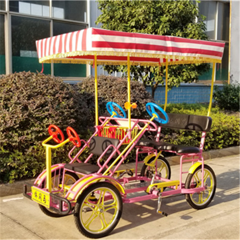 双人景区观光车,双人观光自行车