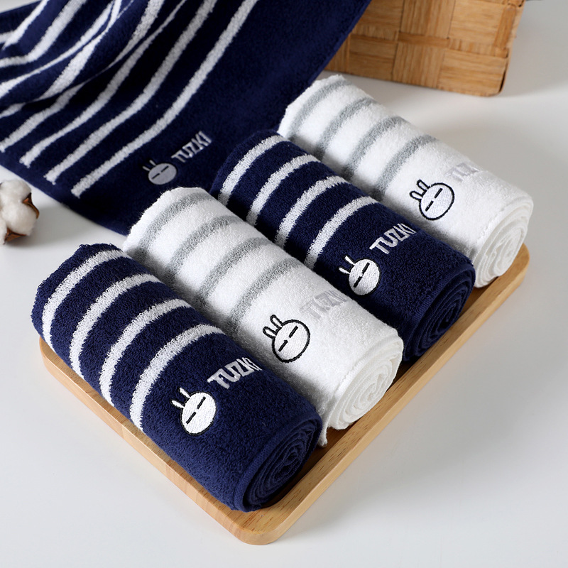 Jingjing Towel Tursky Cotton Towel% Face Cloth Absorbent Dark Face Towel Daily Necessities Home Generation Hair Customized Woven