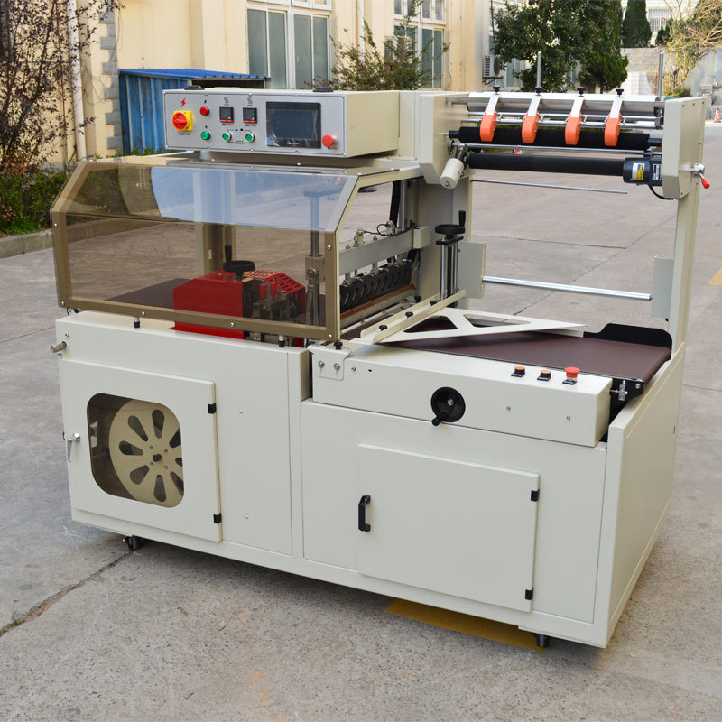 供应全自动薄膜边封机 不限长度铝管塑料管pof膜封切收缩包装机