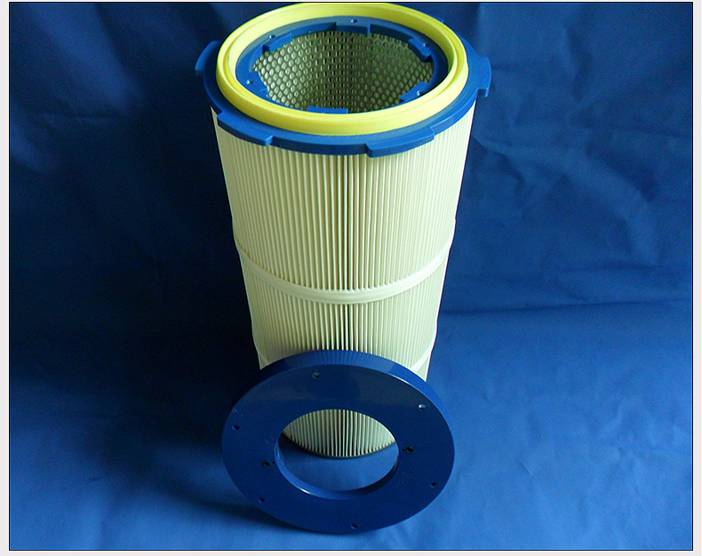 六耳除尘滤筒聚酯纤维六爪法兰铝盖粉尘除尘滤芯滤筒空气支持定制