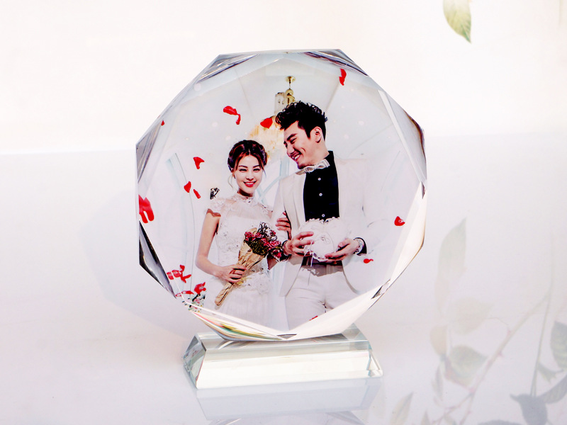 水晶照片定制摆台diy个性定制同学聚会婚纱照片个人写真毕业礼品