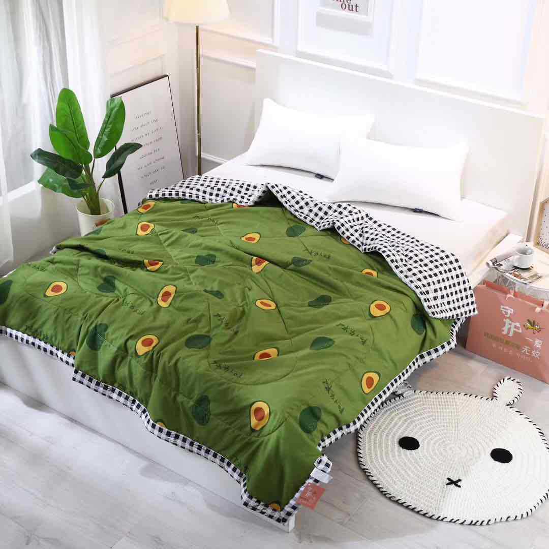 韩国艾草驱蚊被爆款夏凉被空调被可水洗支持一件代发