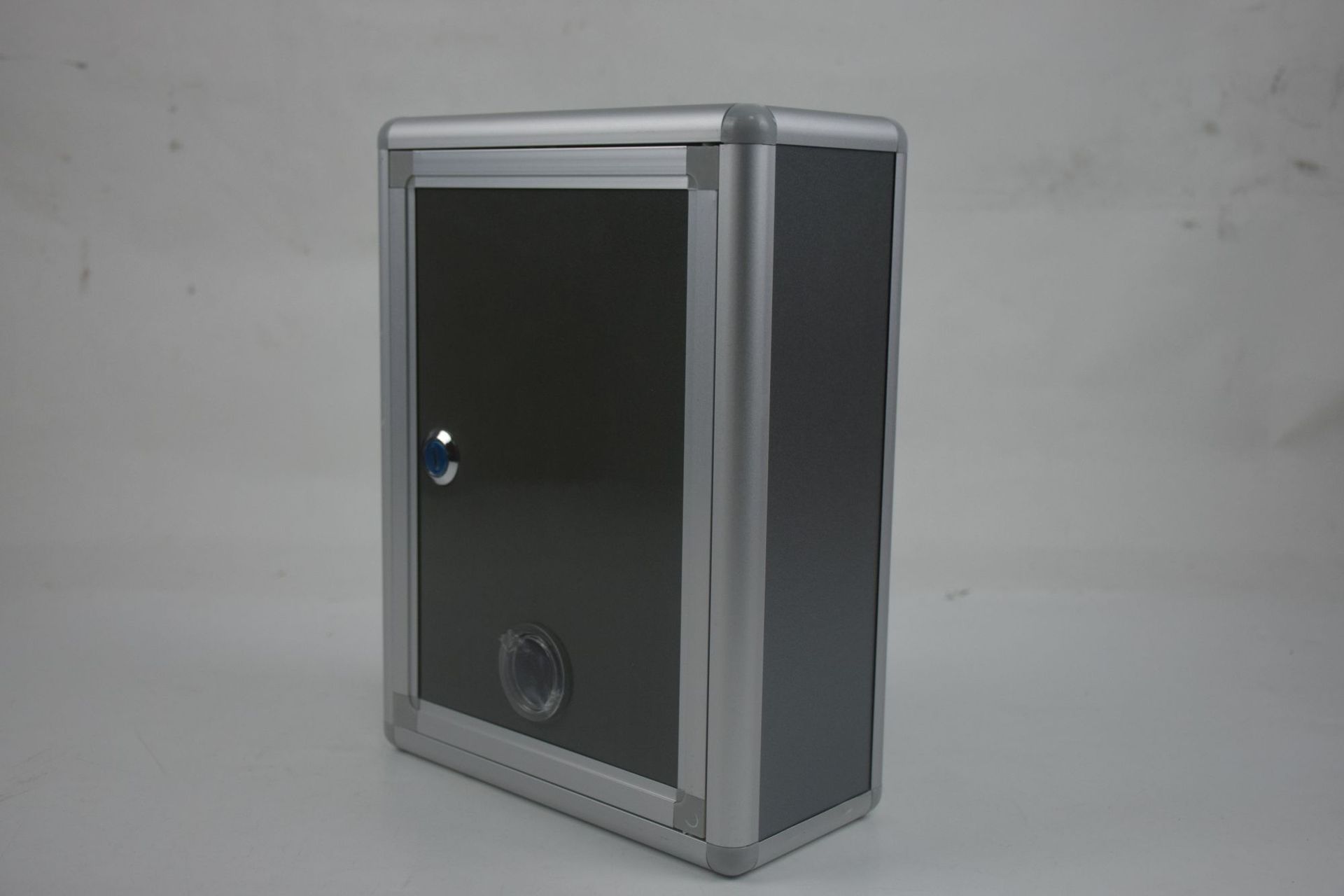 y-122小号铝合金意见箱 学校政府医院用银色意见反馈举报箱信报箱