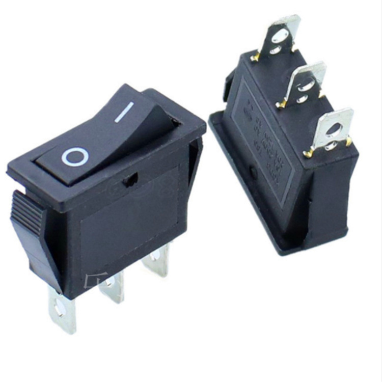 直销船型开关kcd3三脚两档1431mm铜脚翘板电源船型开关