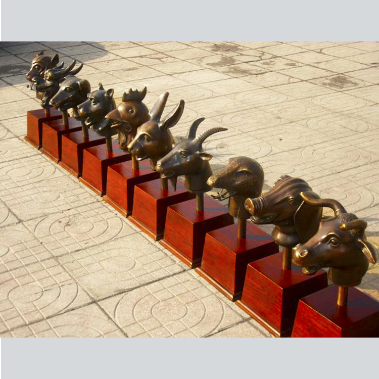 纯铜十二生肖铜雕十二生肖雕塑十二生肖园林黄铜工艺品摆件可定制