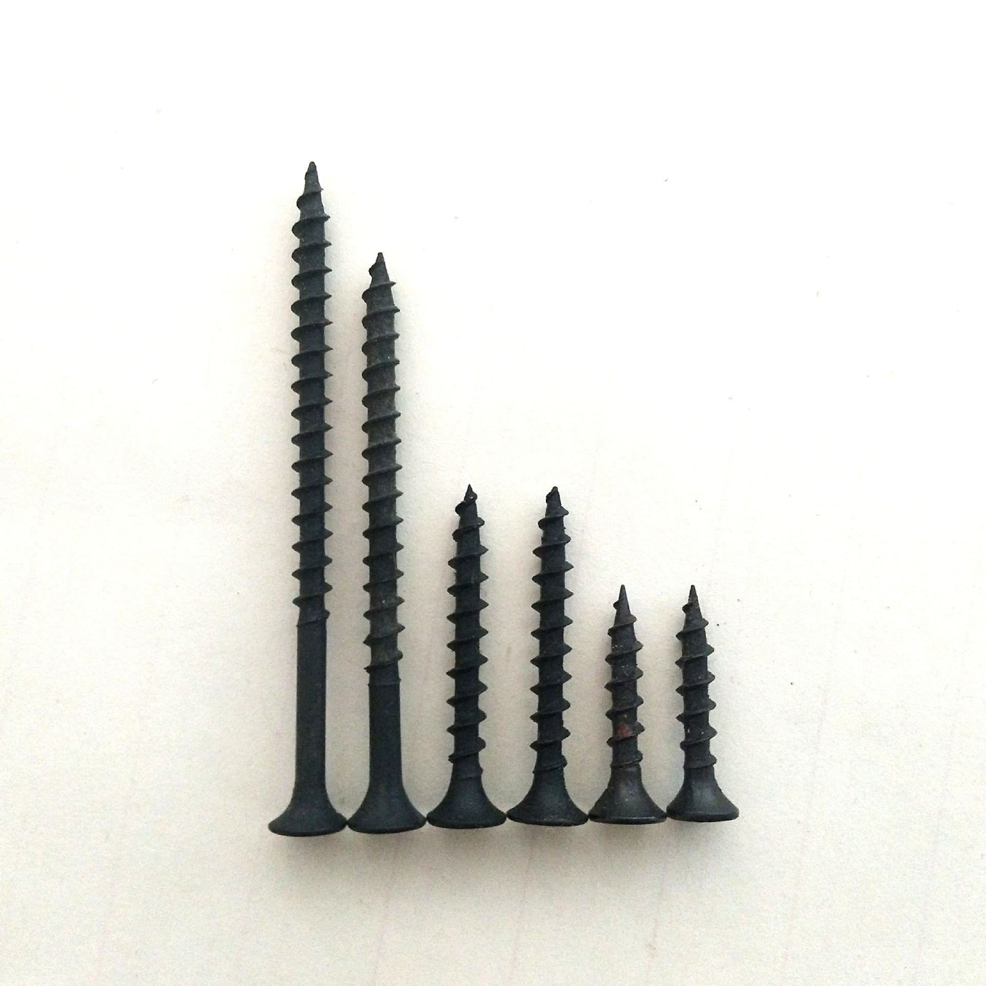 厂家现货  粗牙快牙自攻丝黑色沙发用高强度沉头十字自攻螺钉