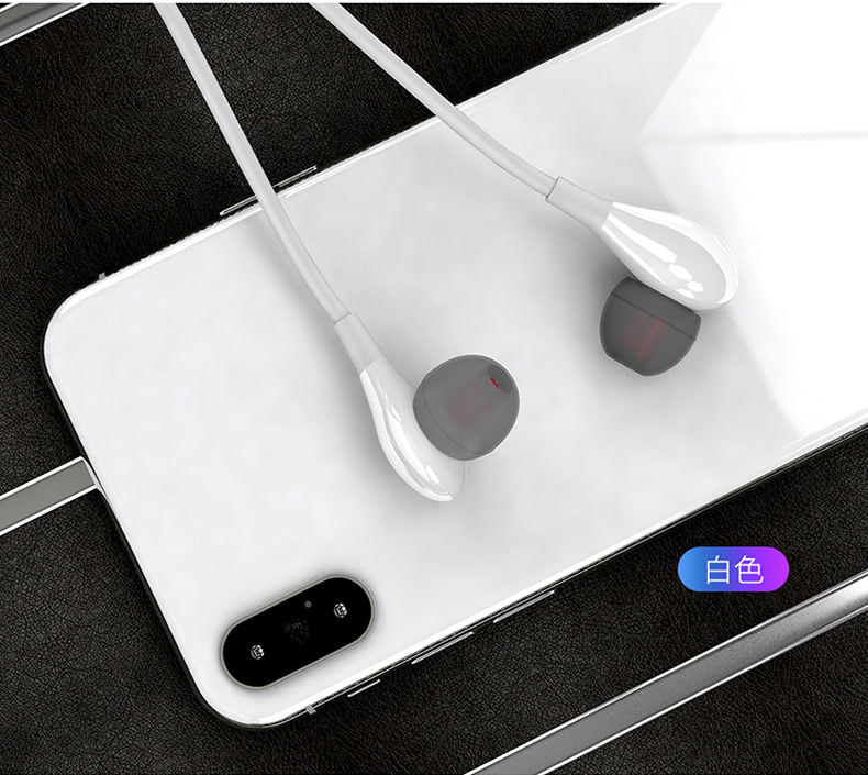 dudao独到x7耳机带麦入耳式重低音运动水滴款有线控手机耳机