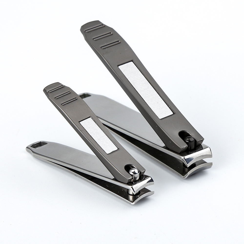 批发现货大口指甲钳套装新款修甲美工具指甲剪定制黑色指甲刀