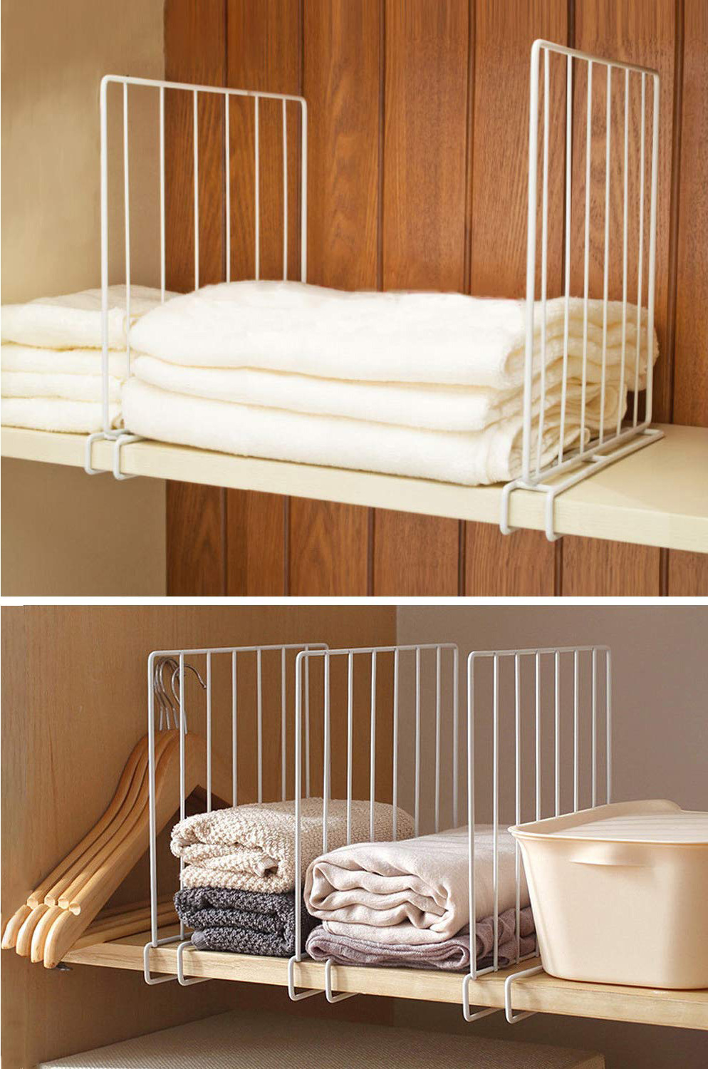 衣柜分隔架 衣柜分隔栏 衣柜衣橱衣物分层隔板 居家整理分隔板