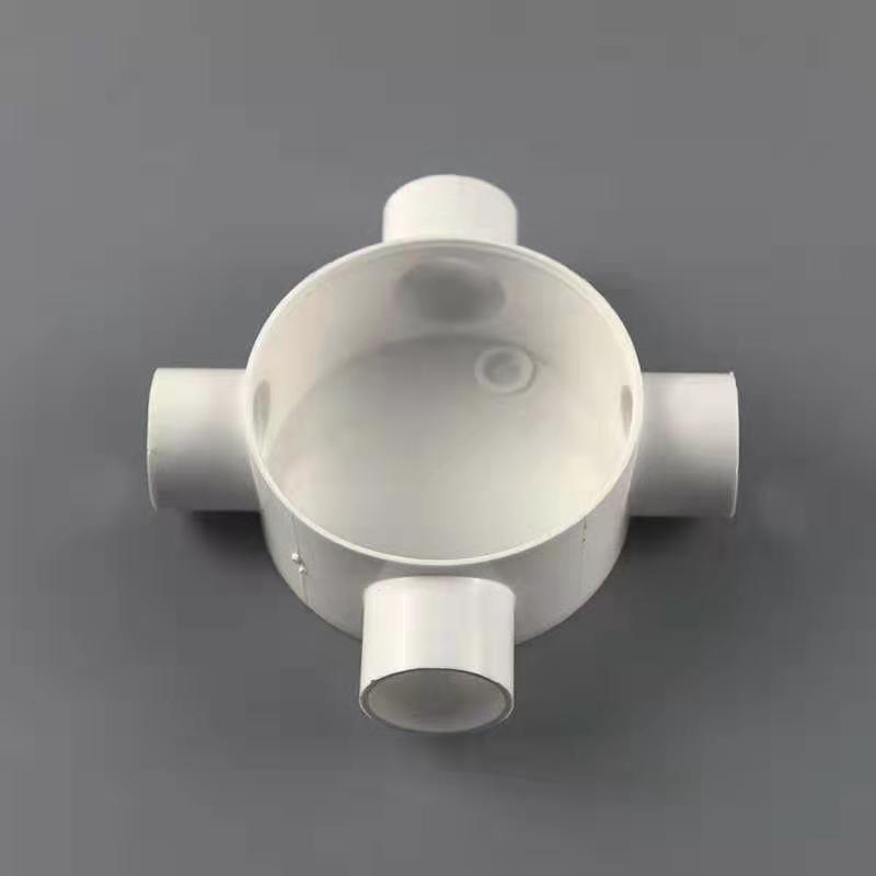 圆三通16 20pvc线管红色盒 三叉 四通圆接线盒 分线盒 司令盒