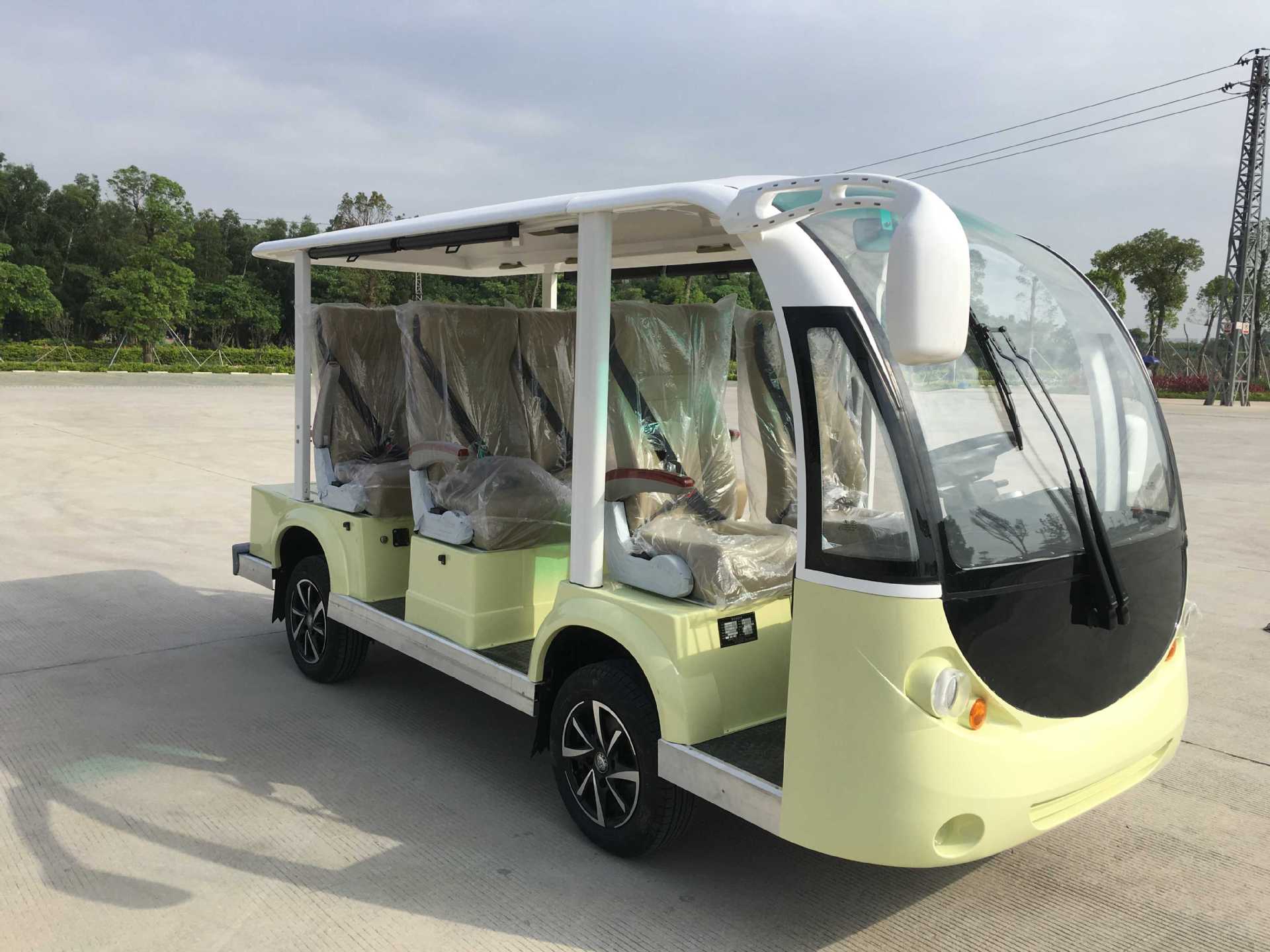 观光车 8座敞篷座椅观光车 成人看房车 新能源电动观光车