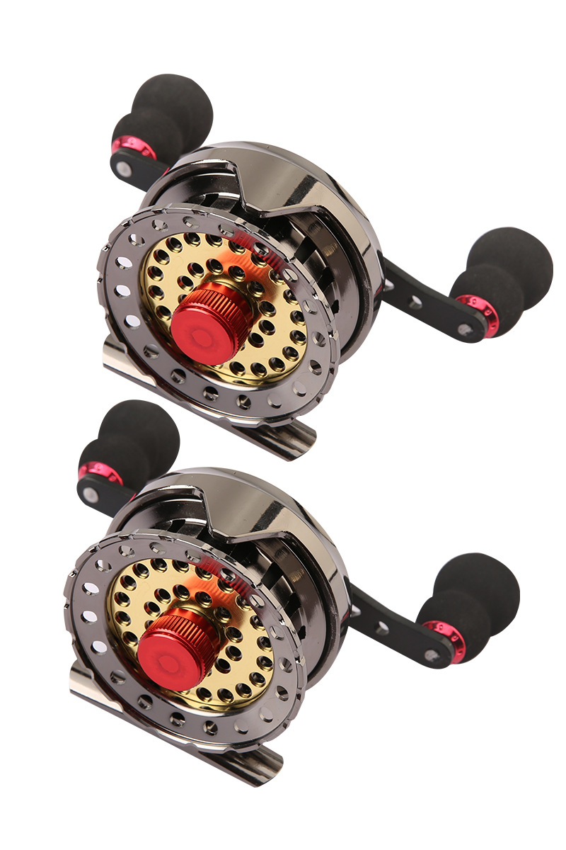 全金属阀杆轮前打筏轮微铅轮带泄力鱼线轮桥钓特价桥筏轮批发渔具