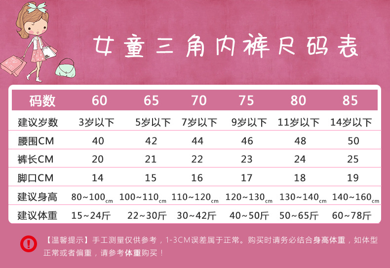 新款韩国女童少女儿童三角内裤五条盒装内裤小童宝宝短裤一件代发