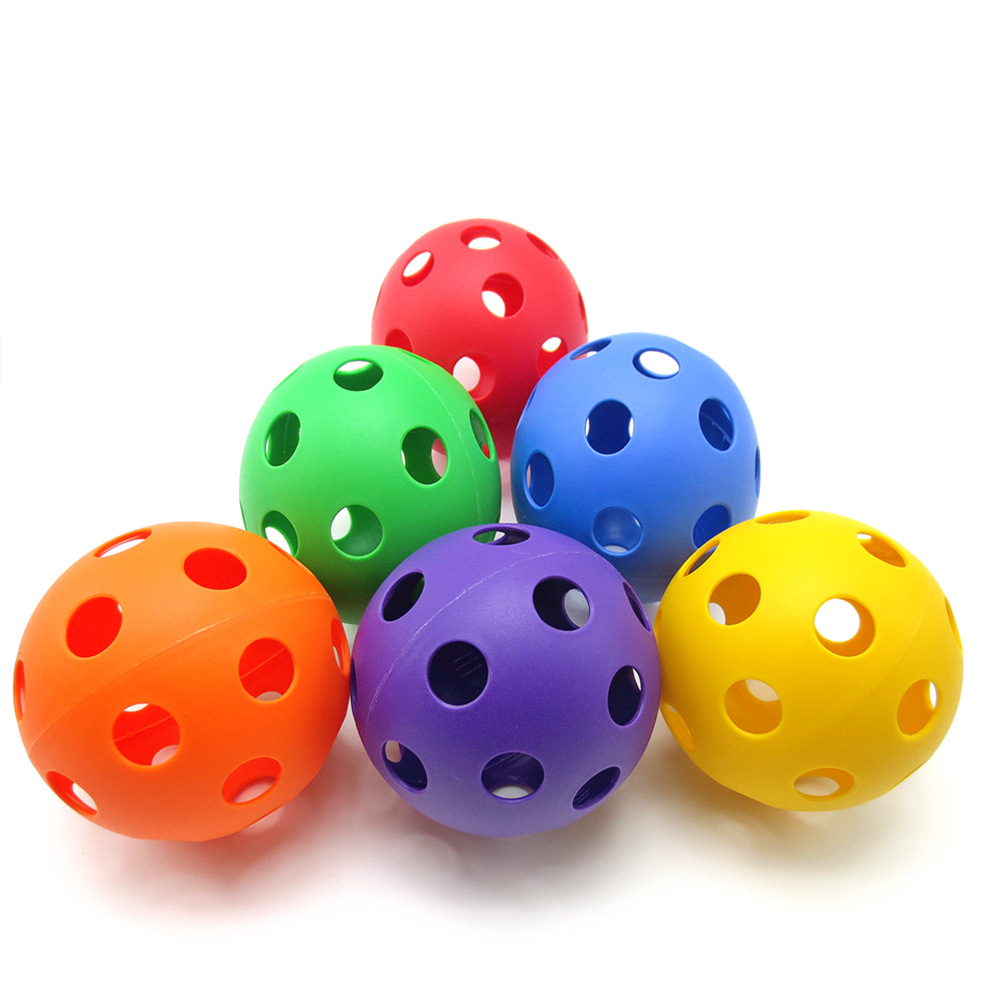 婴幼儿益智玩具 早教感统训练 六色洞洞球 手抓球空心球多孔球