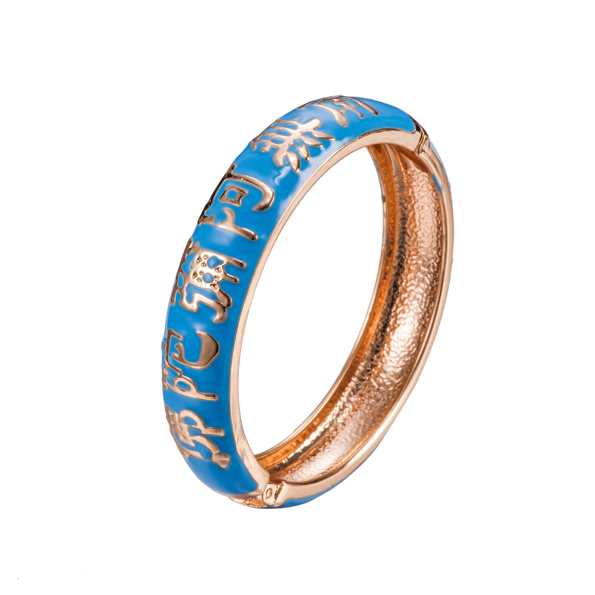 戴丽佛教手镯手环 南无阿弥陀佛合金开口滴油手镯 佛教礼品首饰