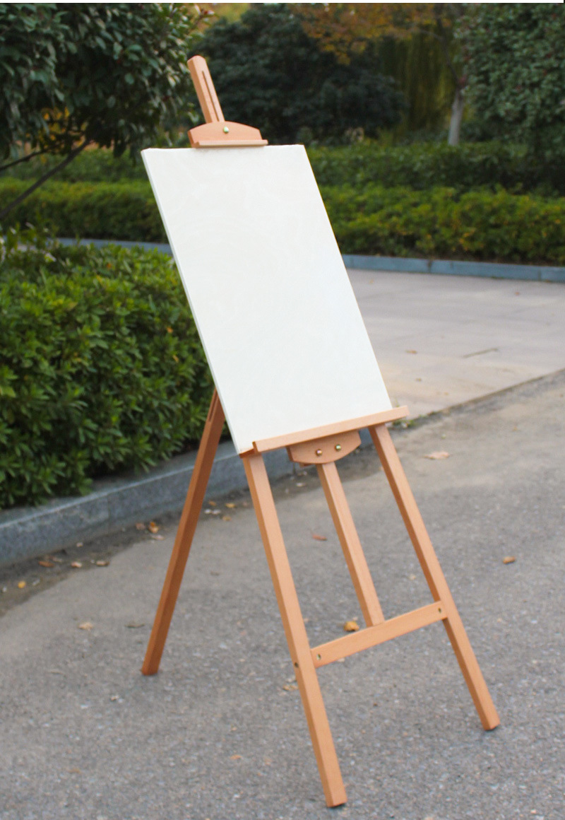 展宏175cm后撑式榉木画架红榉木画架素描画架美术画架油画架