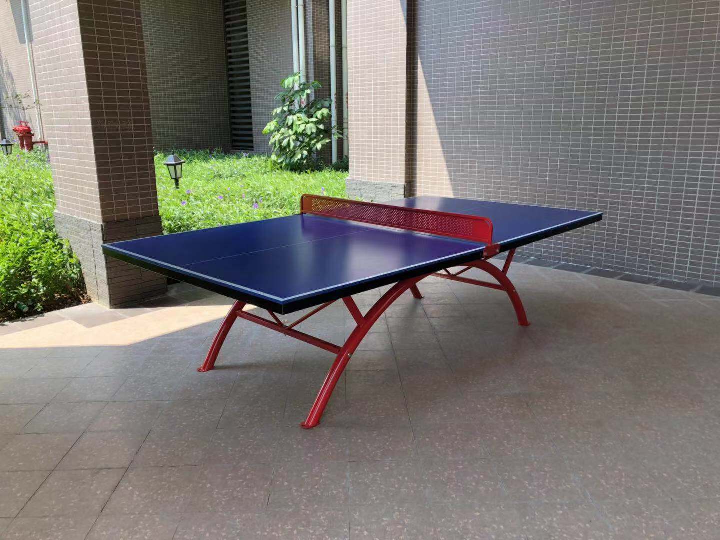 标准乒乓球台室外 小区家用户外室内球桌大翻边smc国标乒乓球桌