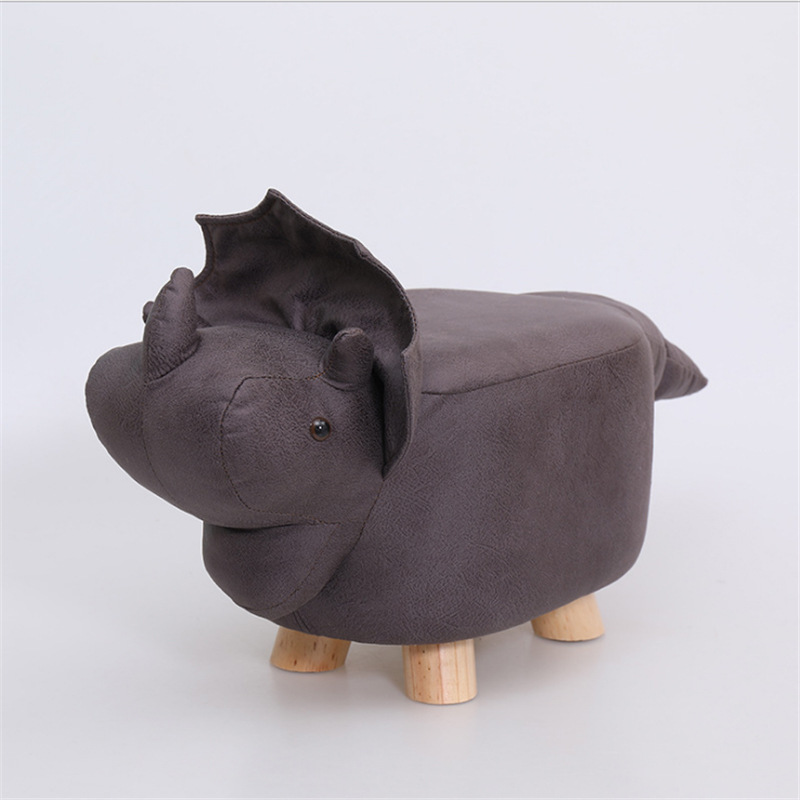 批发皮面动物大象换鞋凳 动物脚凳家用小皮凳子礼品凳子沙发凳