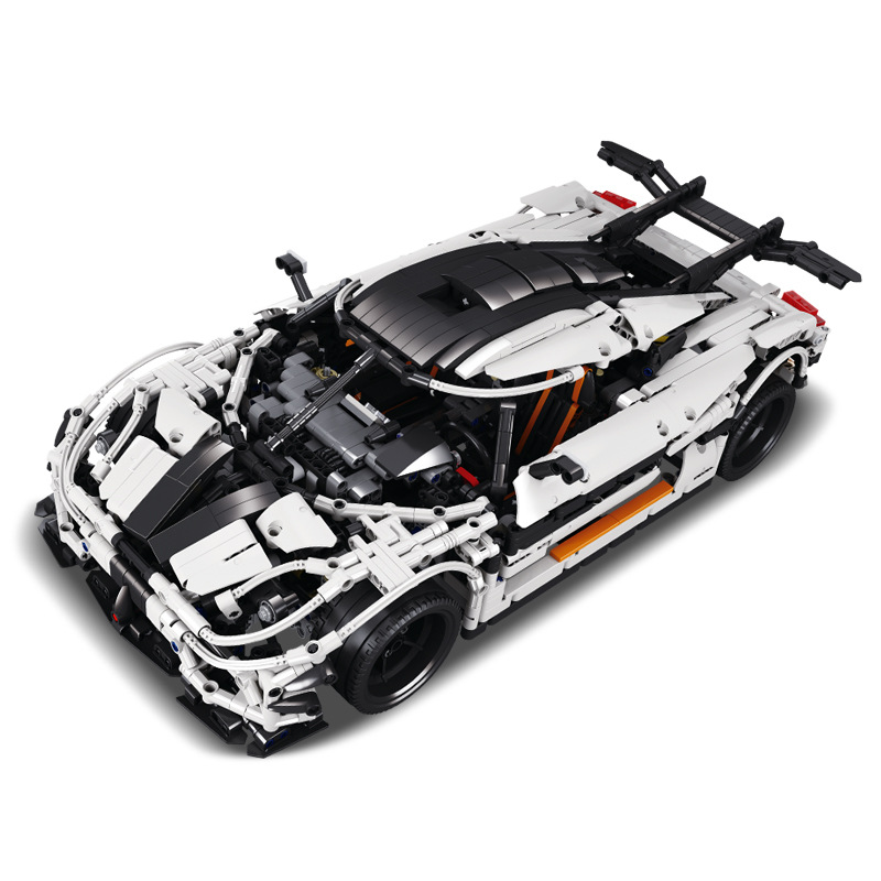 王牌93001柯尼塞格超跑moc拼装赛车模型积木科技机械组跨境23002