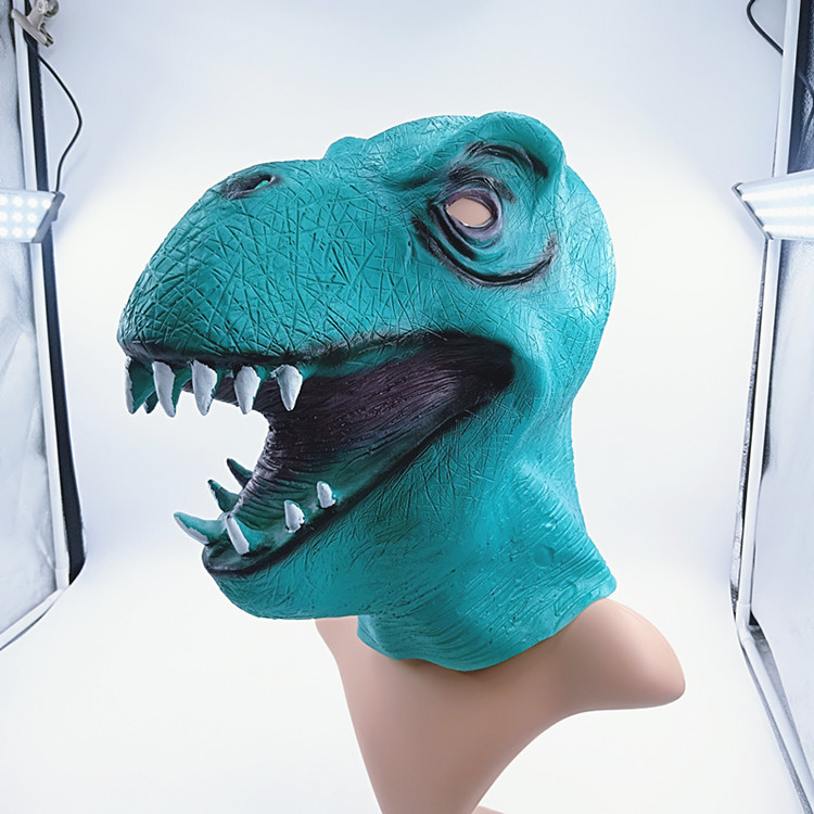 侏罗纪世界2电影恐龙面具头套动物头套面具霸王龙头套cos表演道具
