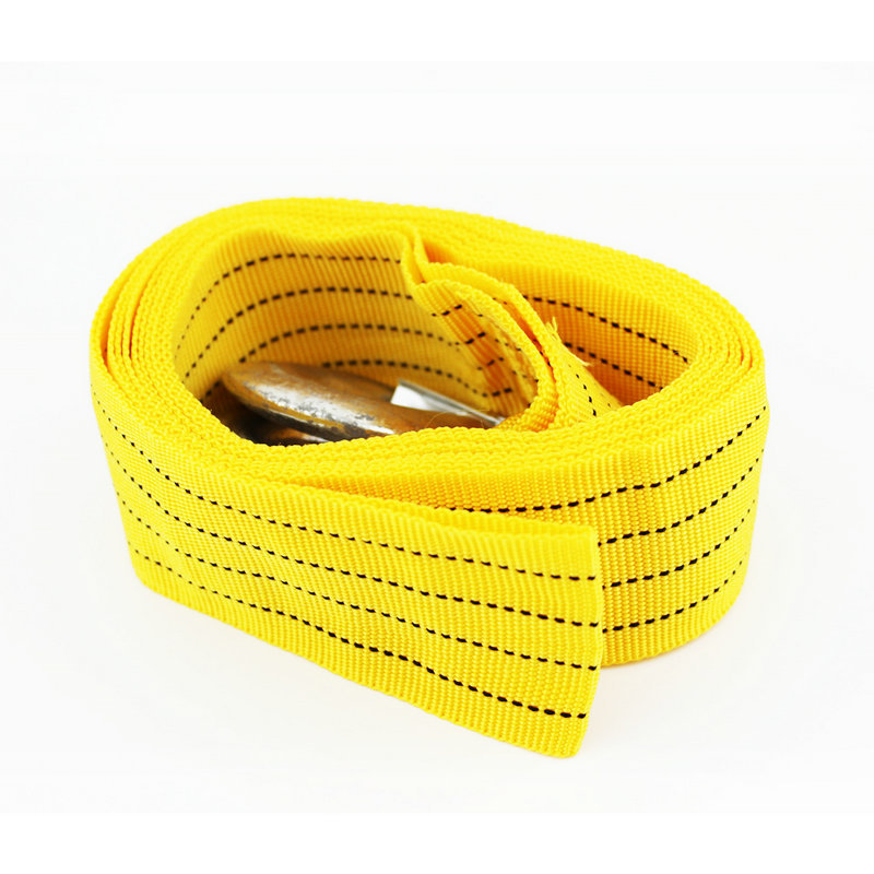 Wholesale Anti-Fall Emergency Rope Small Boxed Double Bubble Self-Driving Emergency Hand Holding Rope Yellow Small Hook Automotive Trailer Rope