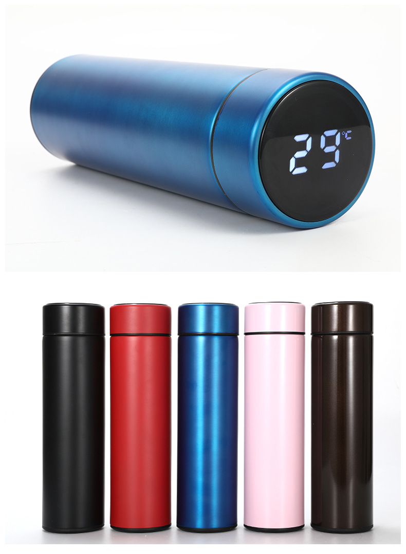新款智能感温保温杯led触摸显示屏温度水杯创意礼品定制logo