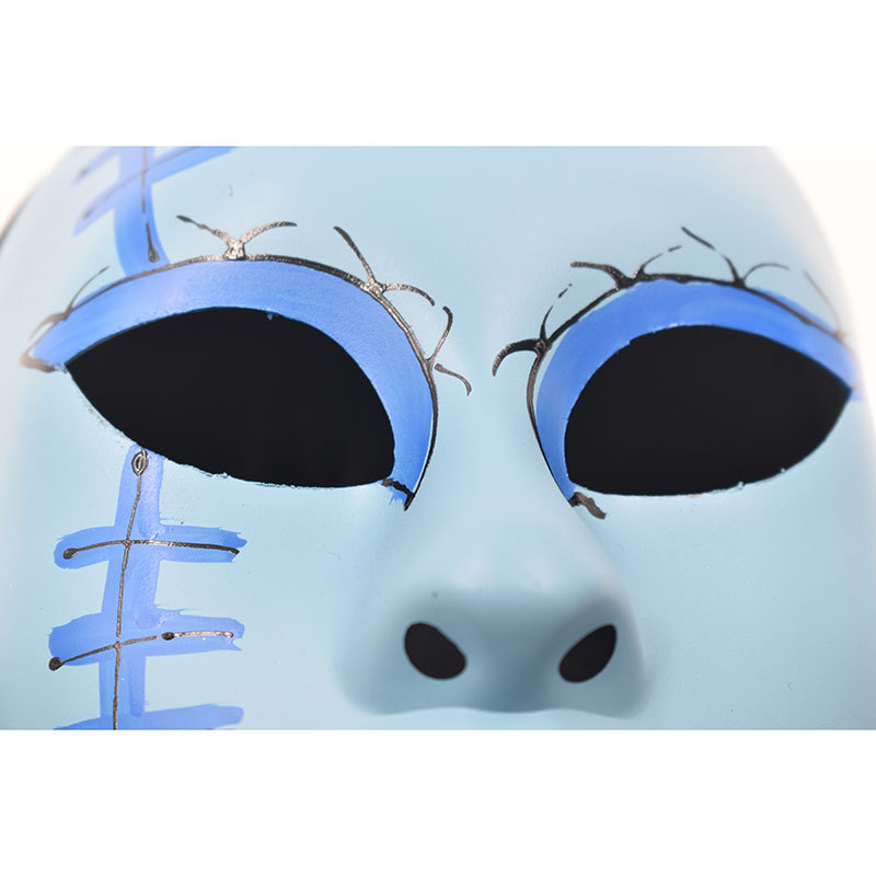 Halloween Makeup Dance Mask Blue Scar Face Party Funny Horror Mask in Stock Wholesale