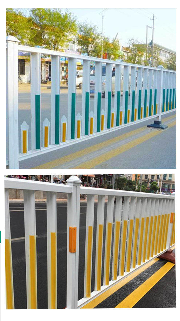 马路交通防护栏杆 城市公路市政防护栏 喷塑道路锌钢护栏 可定制