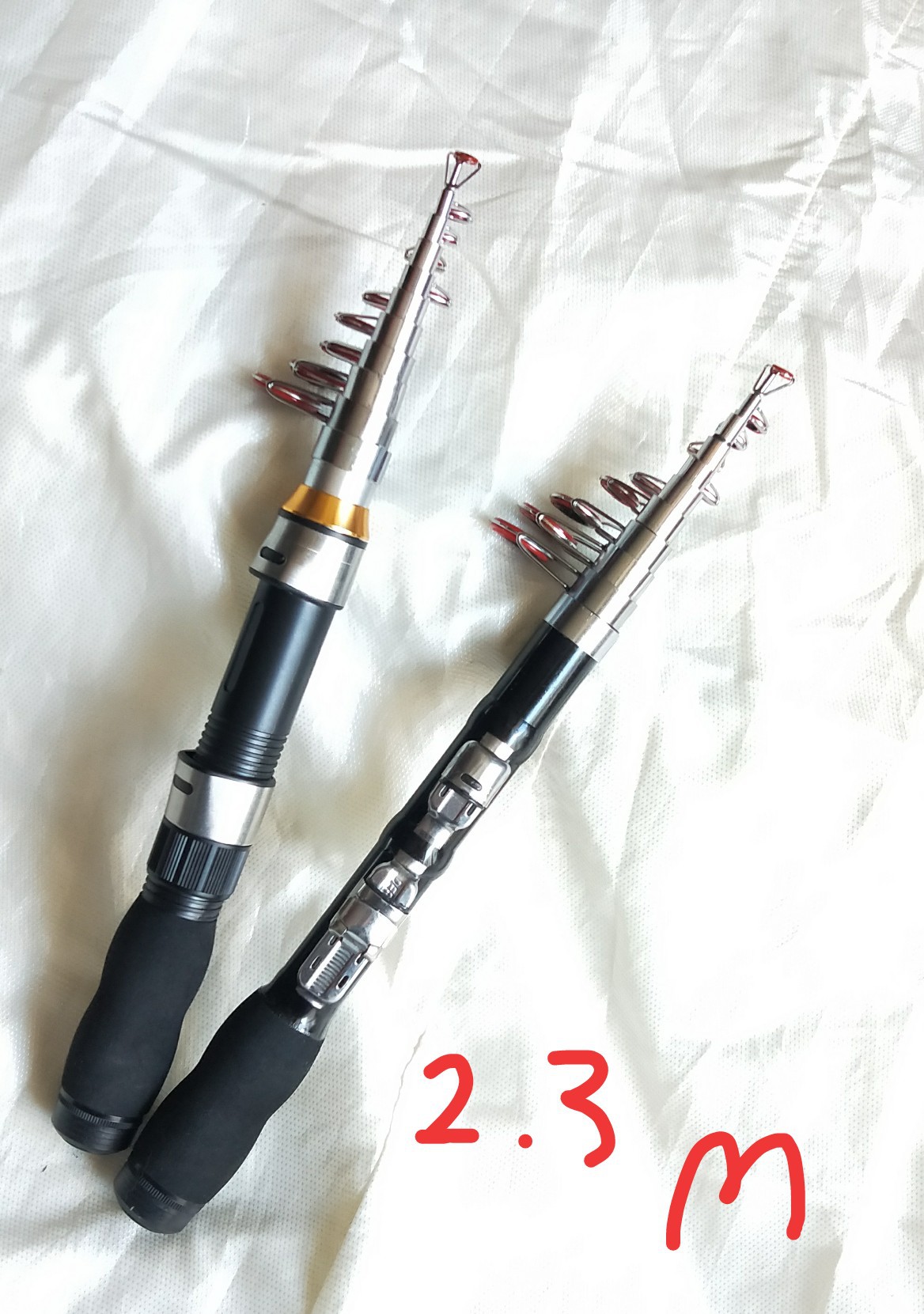 江竿迷你短节玻璃钢小海竿1-3.6米抛竿甩竿海钓杆钓鱼用品垂钓用