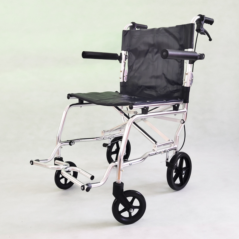 轮椅折叠轻便老年洗澡椅手推车铝合金小型老人超轻便携旅行代步车
