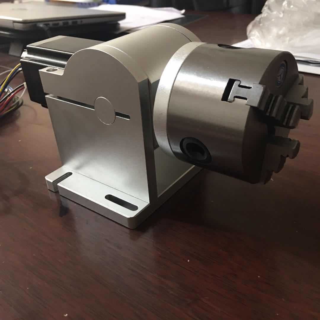 旋转轴 激光打标机旋转夹具 80卡盘旋转台 雕刻机旋转夹具 标准款