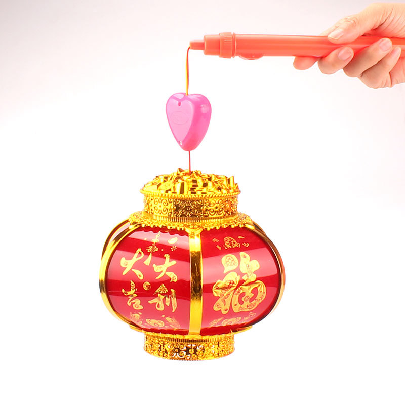 春节热卖卡通手提灯笼儿童玩具闪光音乐荷花七彩灯元宵节宫灯批发