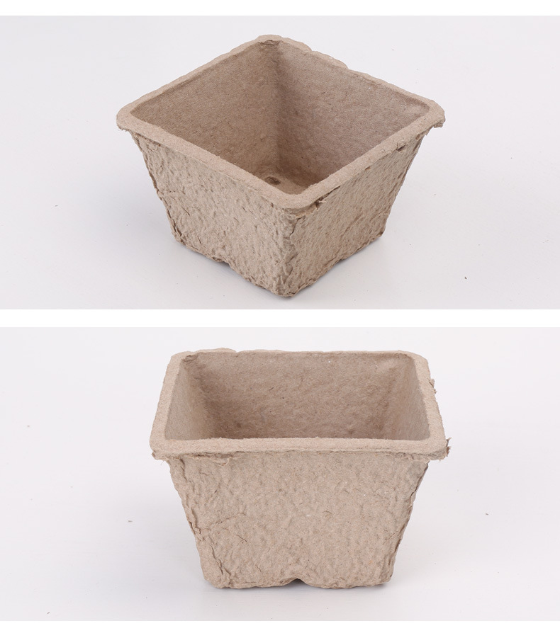 厂家批发亚马逊纸浆花盆模塑可降解育苗杯纸浆模型加工定制