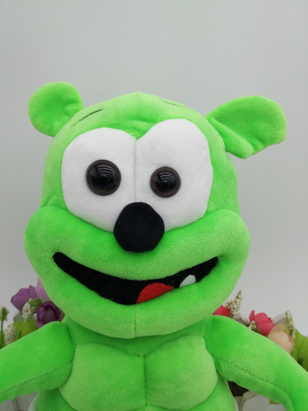 音乐橡胶熊 gummy bear plush 绿熊 毛绒玩具公仔 娃娃