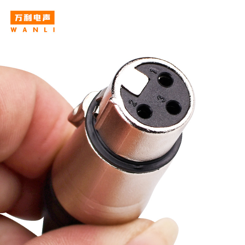 供应三芯卡侬连接器 k3pd音频连接器插头母座 卡侬插头 规格定制