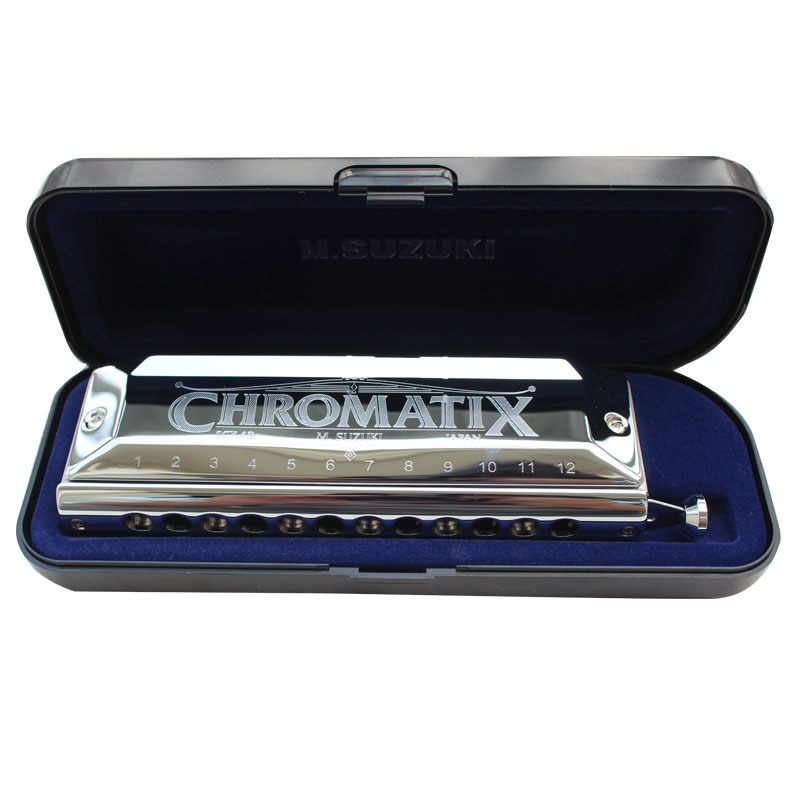 suzuki铃木口琴12孔半音阶成人1248变调口琴scx-48学生初学者c调
