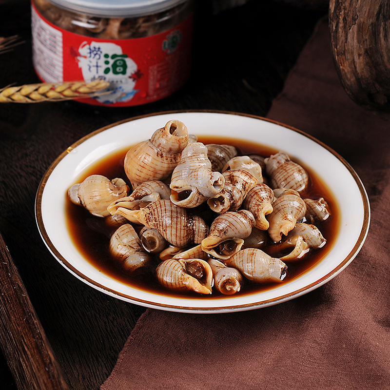 捞汁海螺肉350g海鲜腌制小吃 即食捞汁小海螺ktv餐饮熟食罐装批
