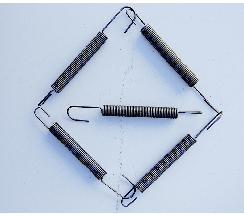 厂家直销大小钢弹簧带双钩圈拉簧压簧移动隔断配件伸缩器专用