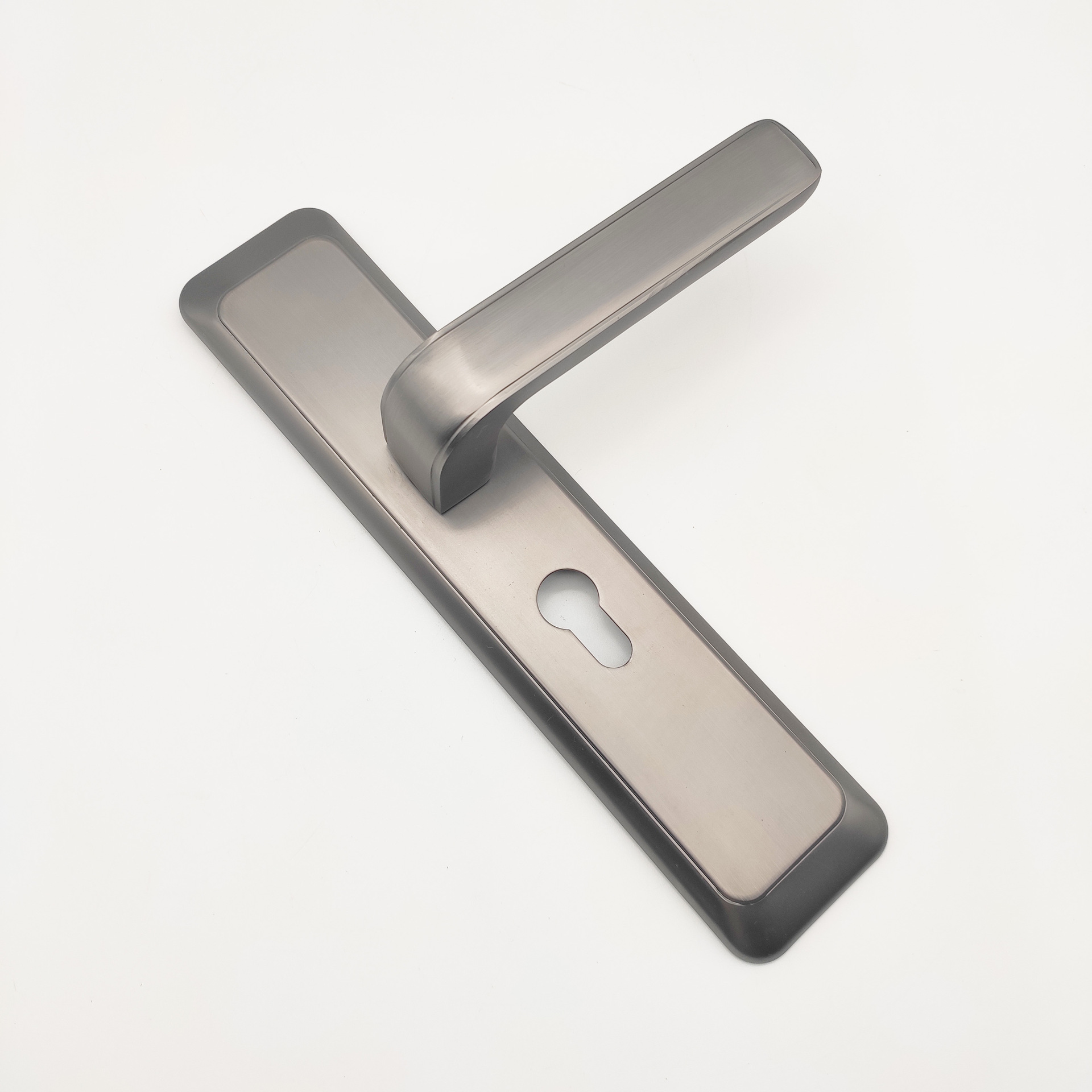 星空灰室内门执手锁 卧室门执手锁 木门压把锁 精品卧室门锁具