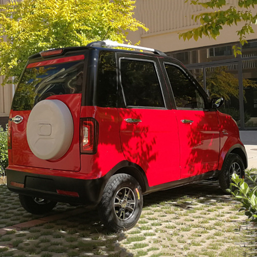 五门四座四轮新能源全封闭代步电瓶车接送孩子带棚