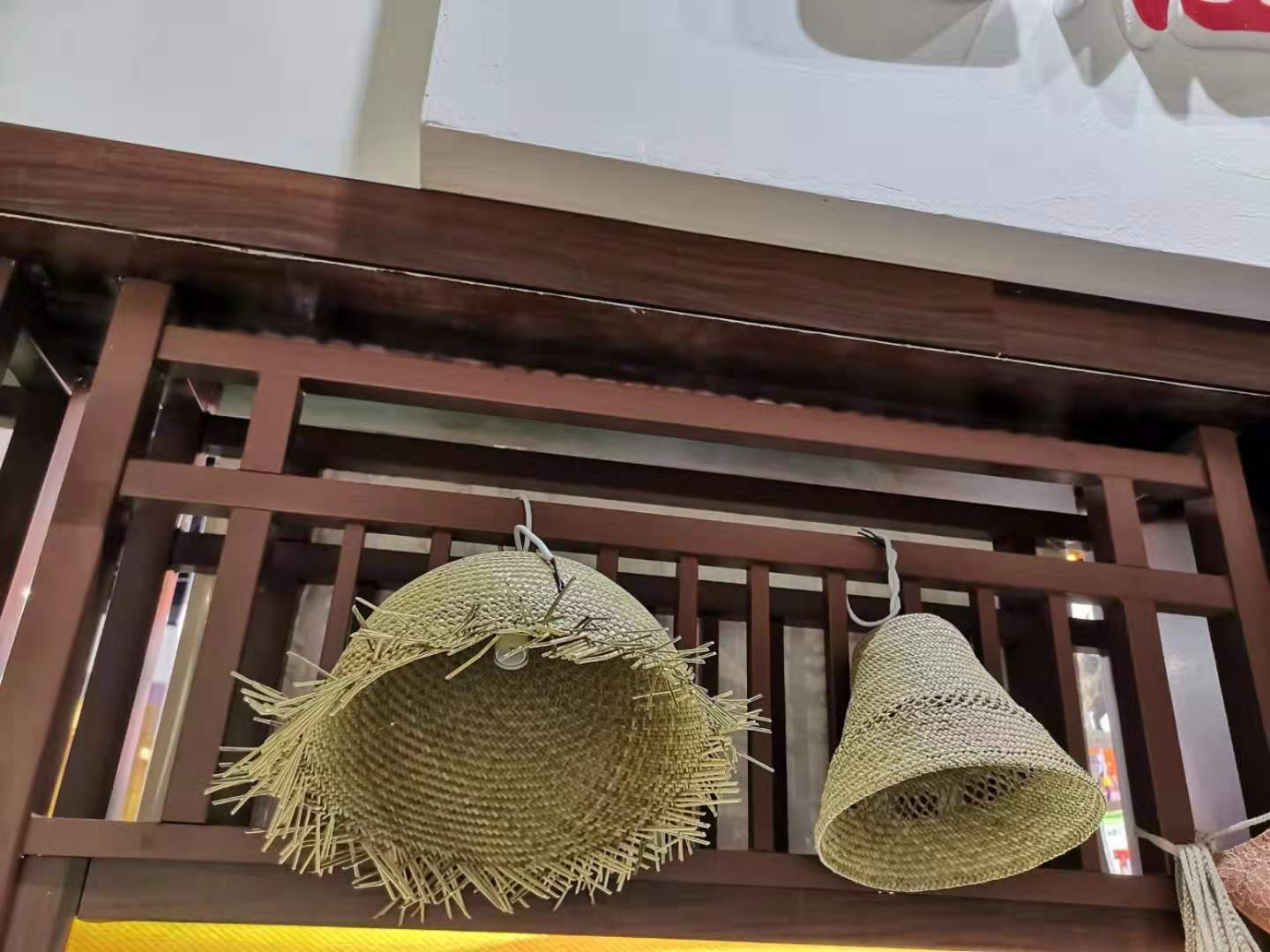 大吊灯纯手工草编竹编灯笼灯适合装修中式田园风格民诉吊灯