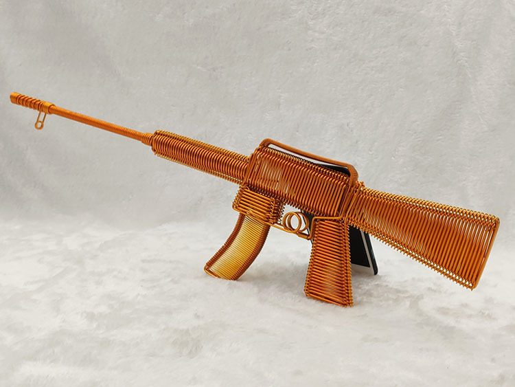 【m416冲锋枪】创意手工艺品特色手编机枪模型玩具景区纪念品