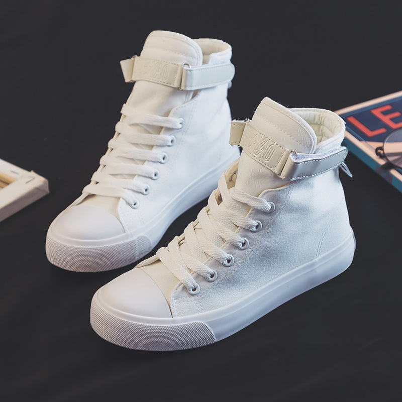 2022夏季新款情侣款高帮帆布鞋男女鞋百搭学生板鞋透气运动单鞋