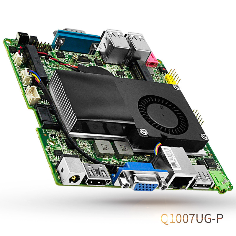 微型主板 nano itx 工控主板 赛扬1007u 单网卡 串口q1007ug-p