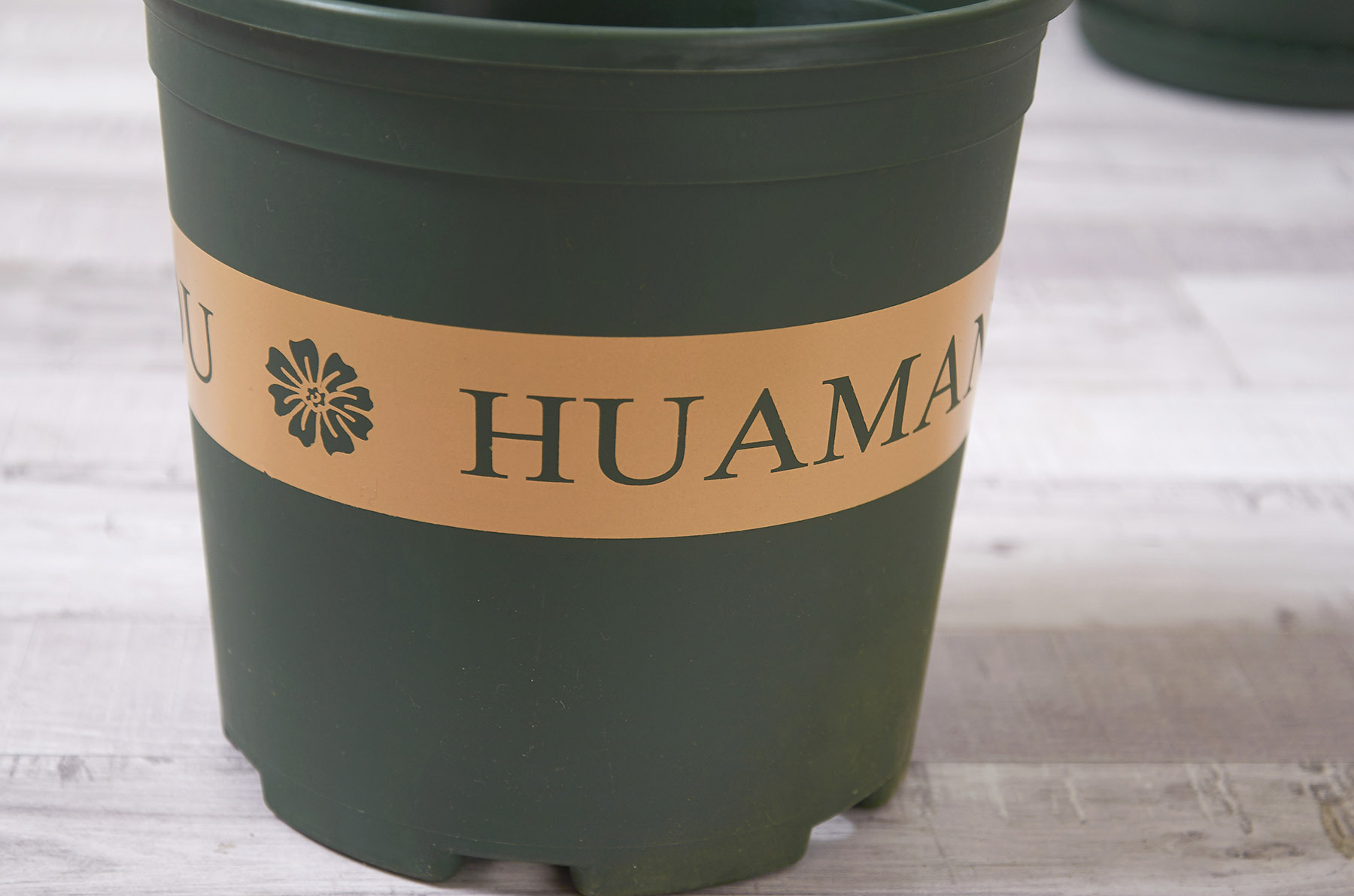 3加仑盆 圆形军绿印花盆 月季铁线莲创意深型塑料盆栽花盆种植盆