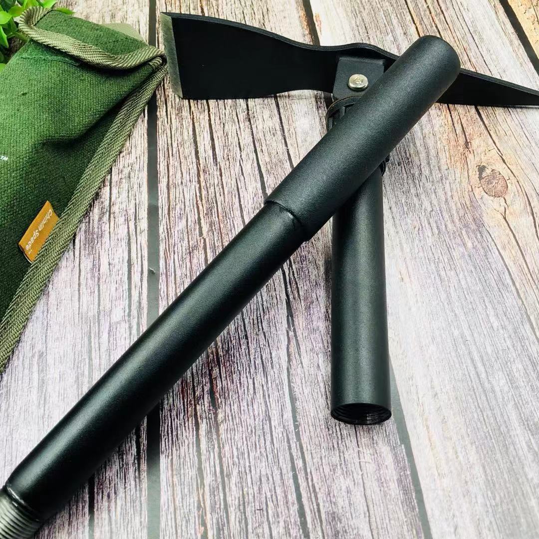 正品昌林1531折叠镐多功能镐便携园林工具黑色组合镐户外镐小镐头