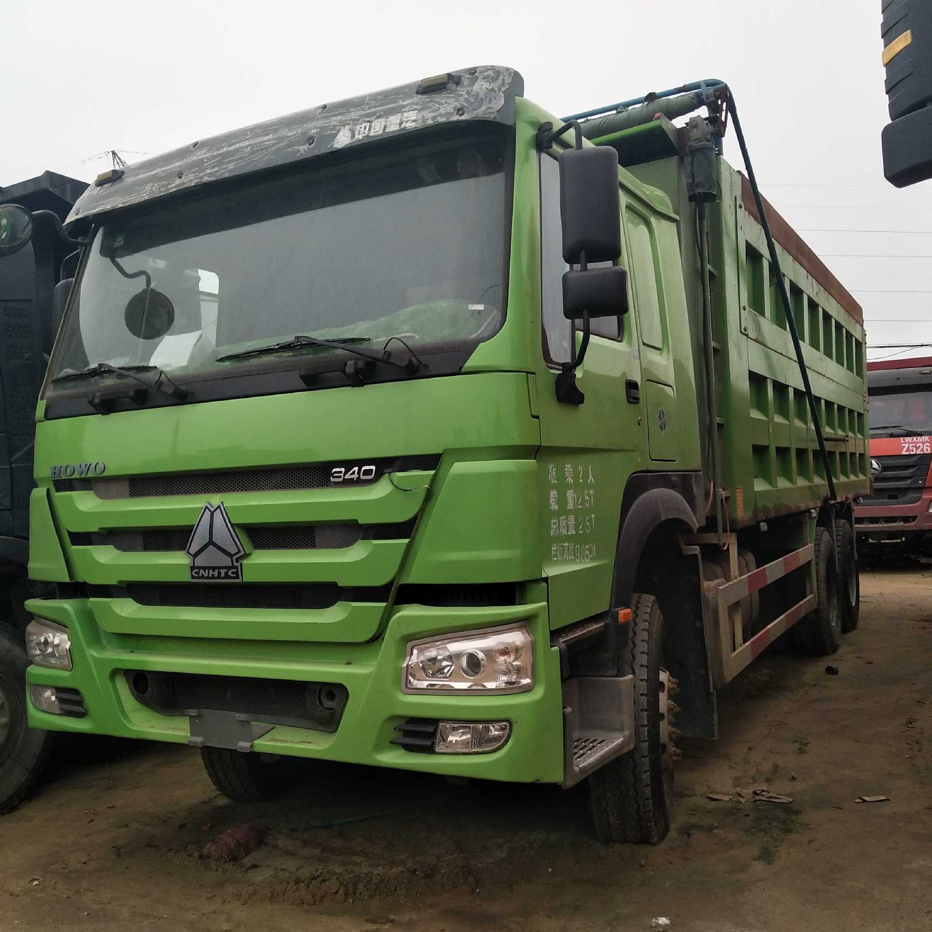 二手双桥自卸货车 豪沃后八轮货车工程车 前四后八工程自卸车